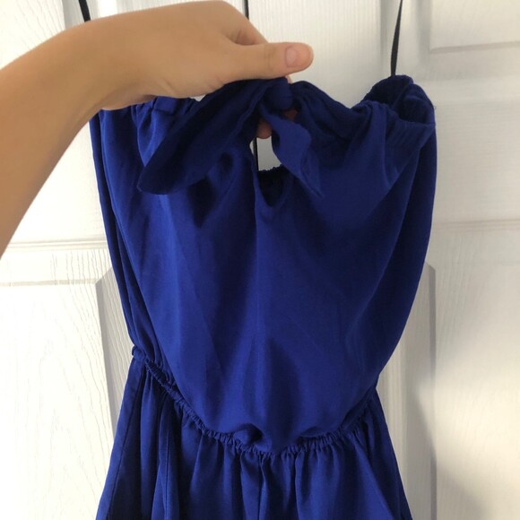 Blue sleevless Romper - Picture 4 of 11